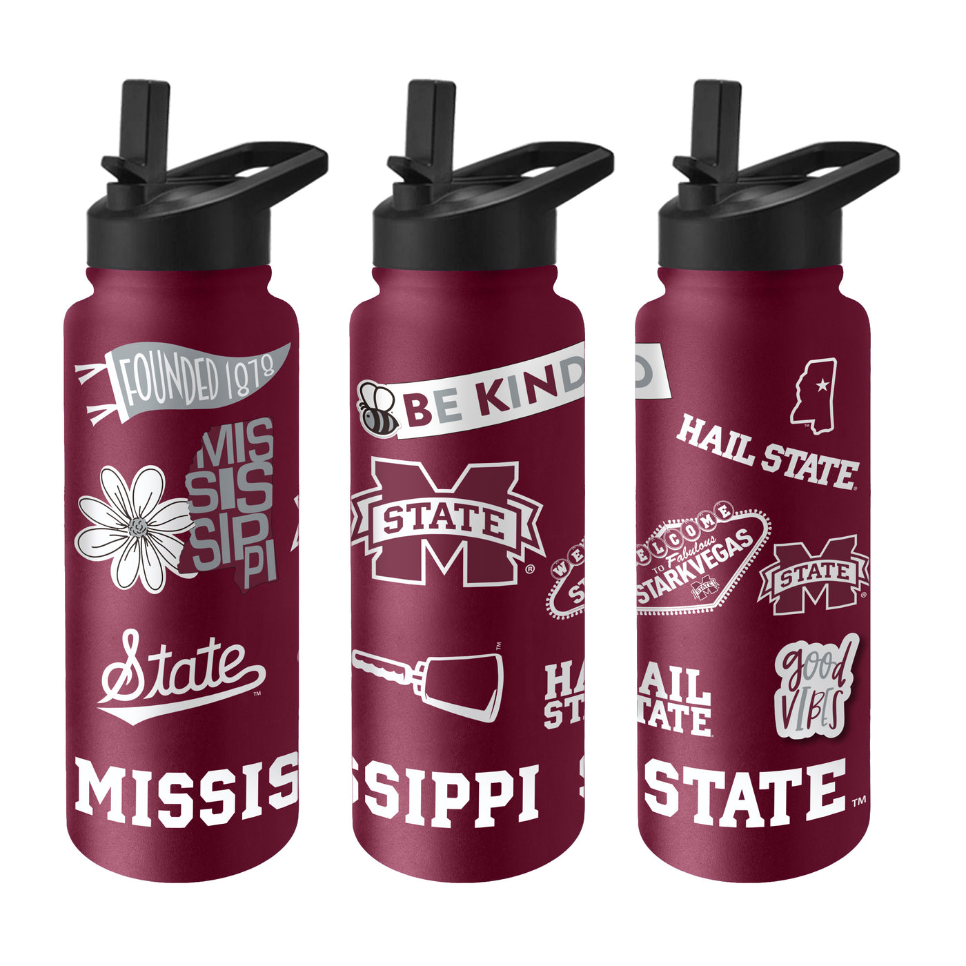 Mississippi State 34oz Team Color Native Quencher Bottle