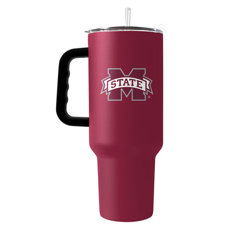 Mississippi State 40oz Flipside Powder Coat Tumbler, durable drinkware with team logo and vibrant blue finish.