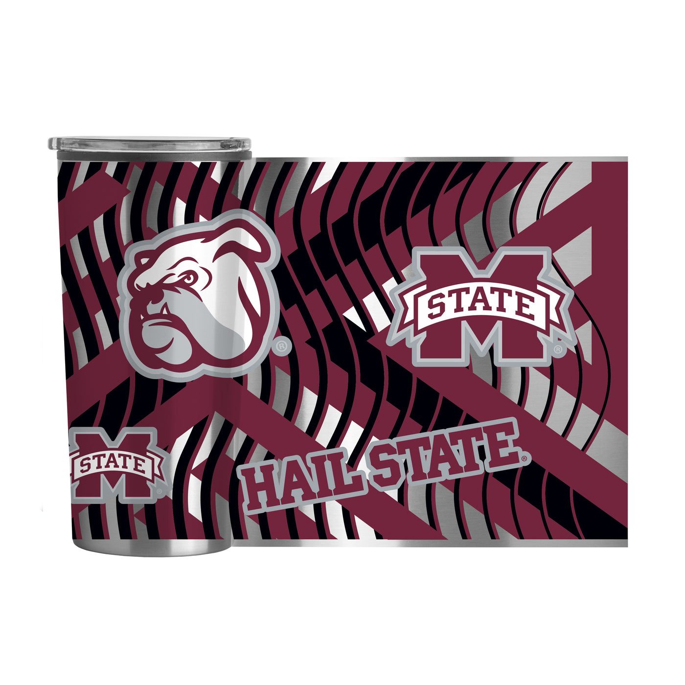 Mississippi State 20oz Flex Plastic Wall Stainless