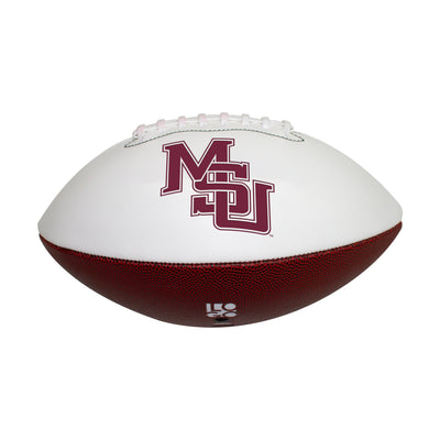Mississippi State FS Interlocking MS Autograph Debossed Football
