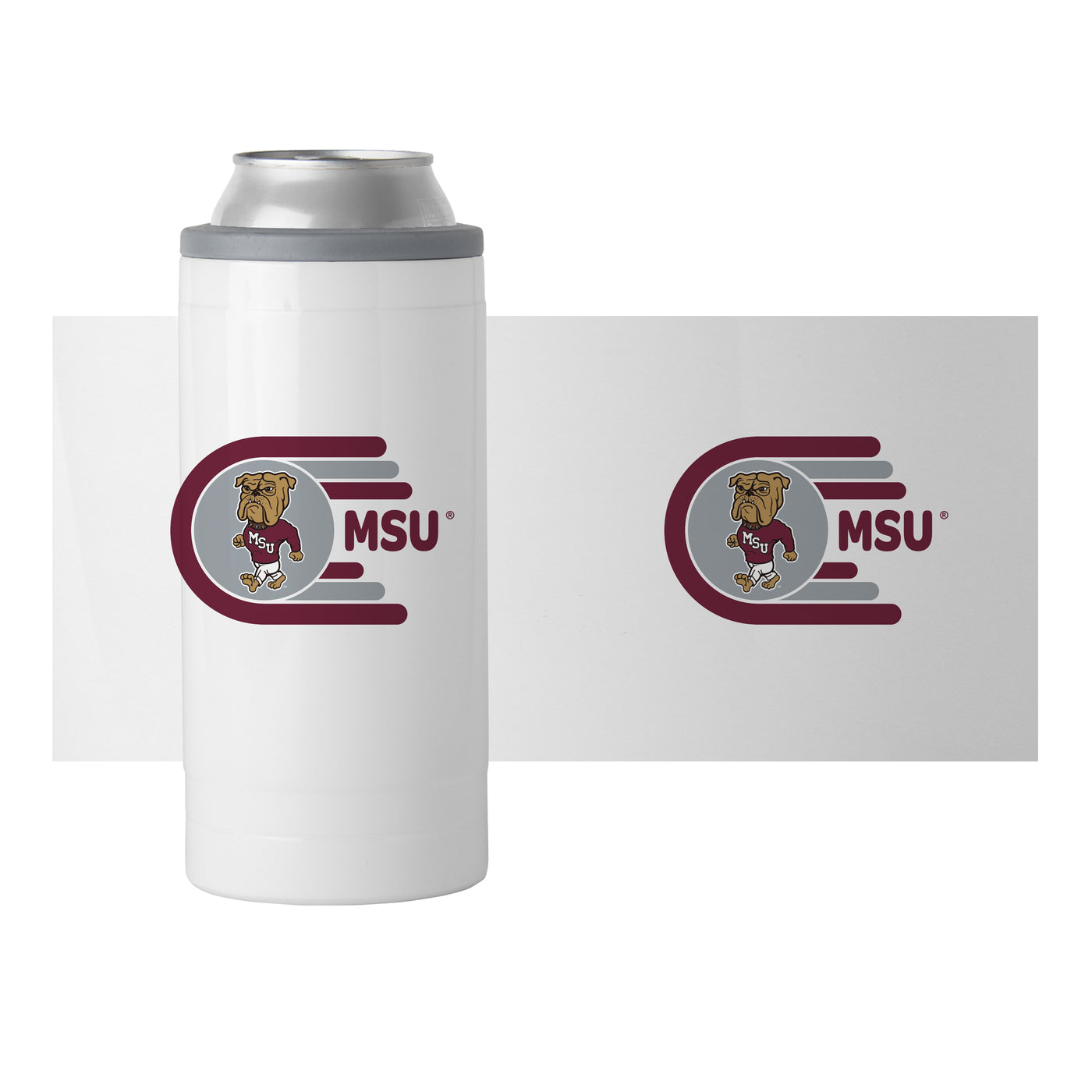 Mississippi State 12oz Whirl Slim Can Coolie