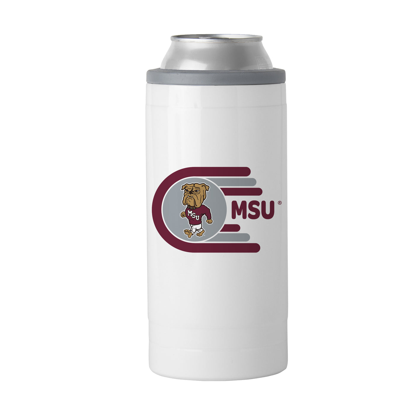 Mississippi State 12oz Whirl Slim Can Coolie