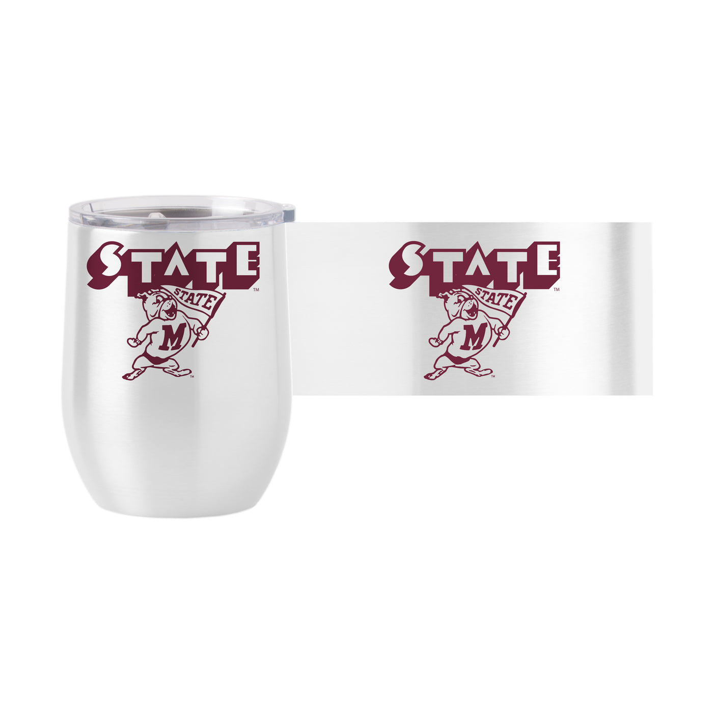 Mississippi State 16oz Arcade Stainless Curved Beverage