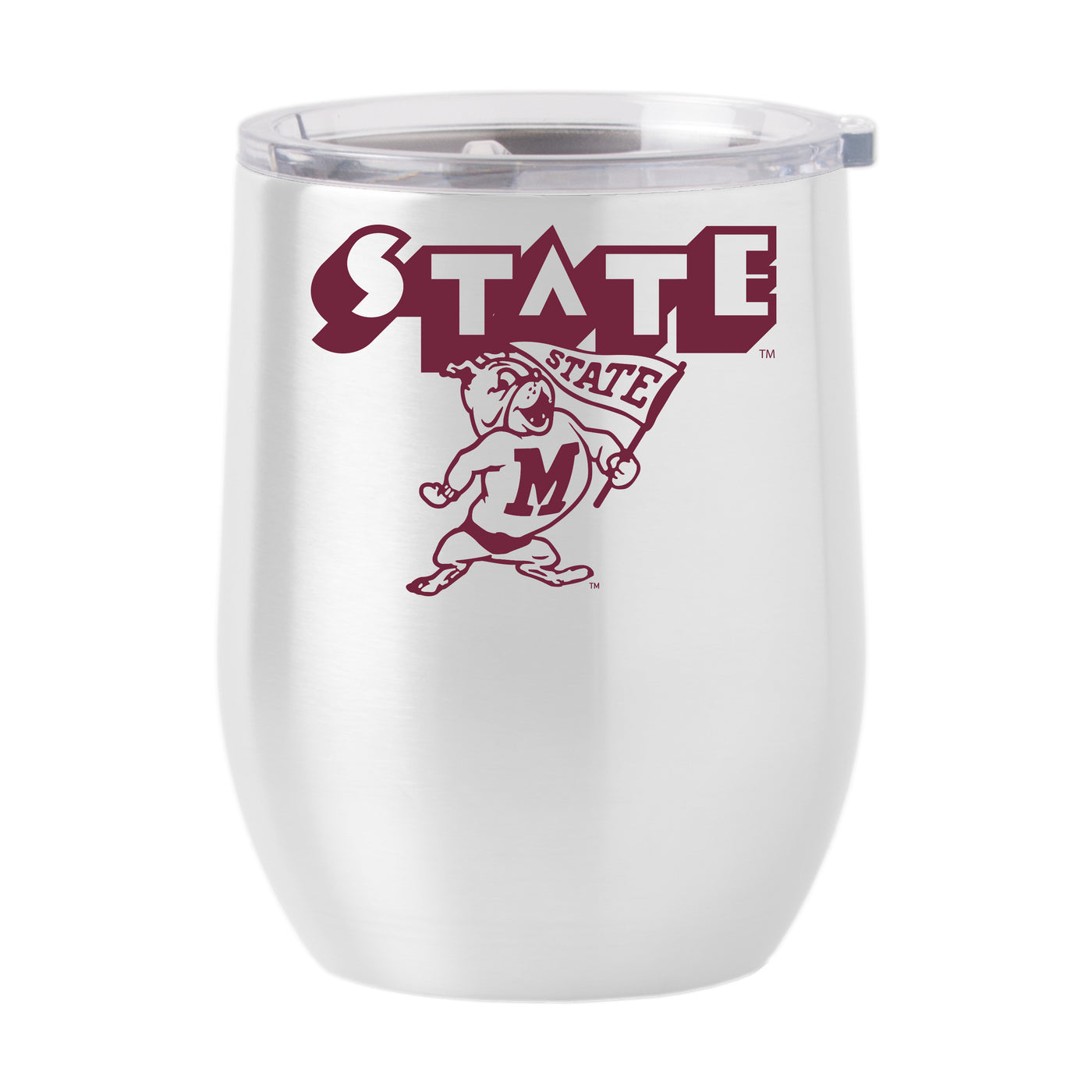 Mississippi State 16oz Arcade Stainless Curved Beverage