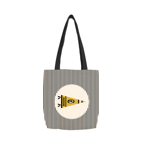 Missouri Classic Pennant Canvas Tote bag with logo branding, durable fabric, and spacious interior for everyday use.