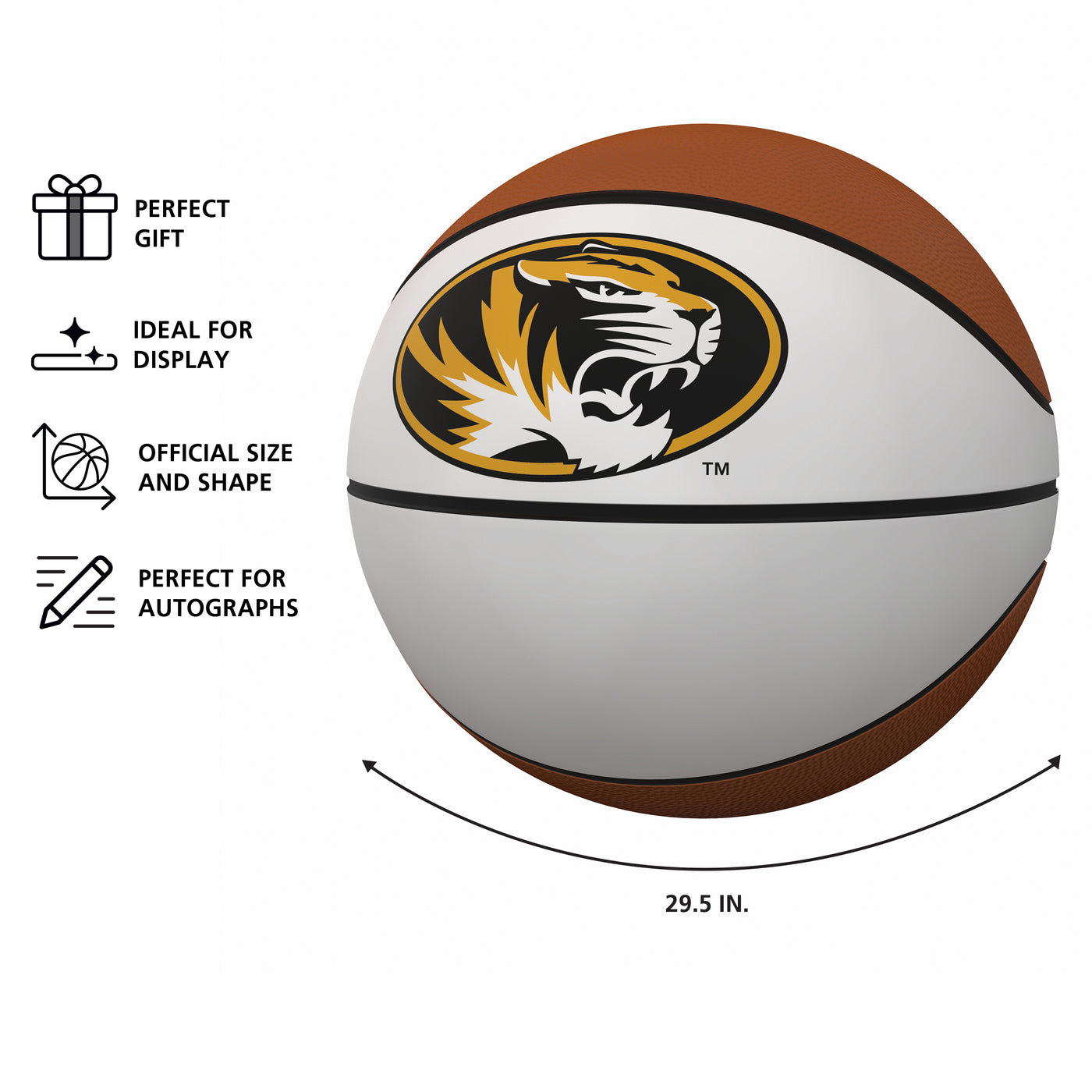 Missouri Official-Size Autograph Basketball