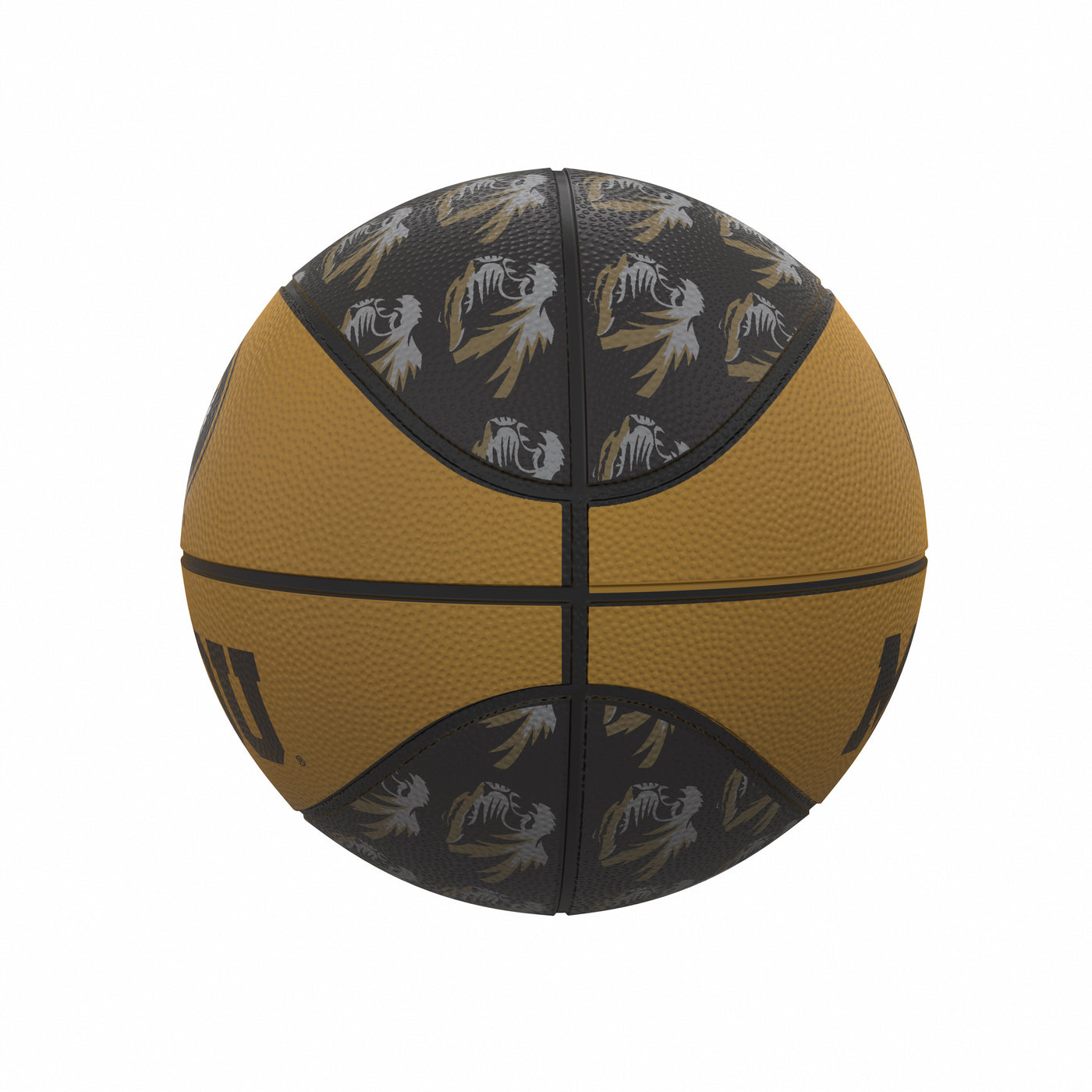 Missouri Repeating Logo Mini-Size Rubber Basketball