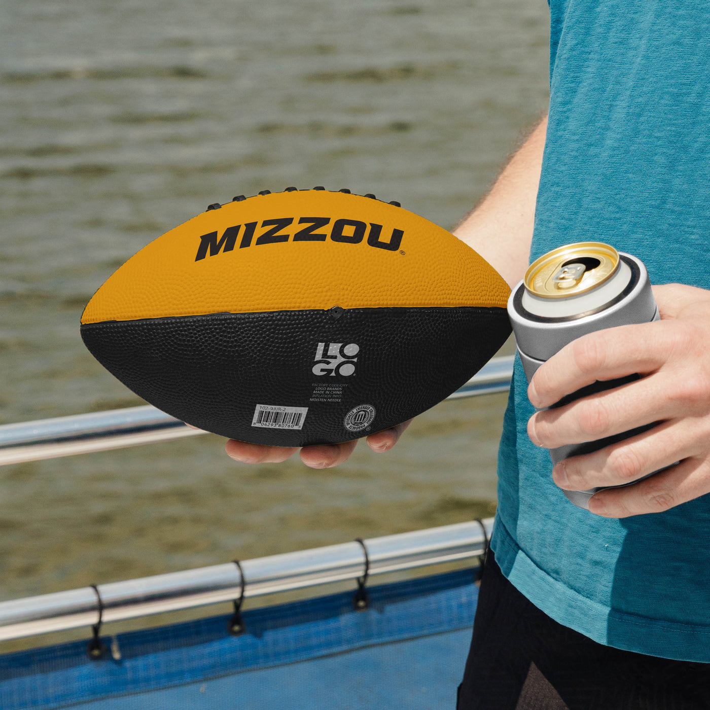 Missouri Pinwheel Junior Size Rubber Football