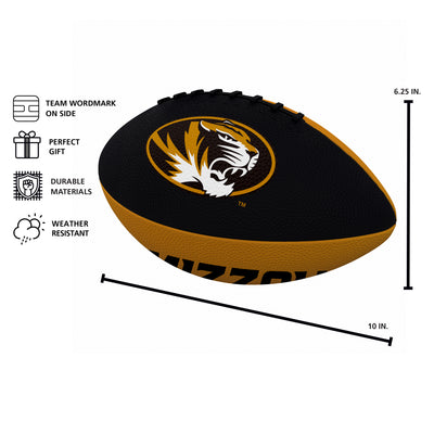 Missouri Pinwheel Junior Size Rubber Football