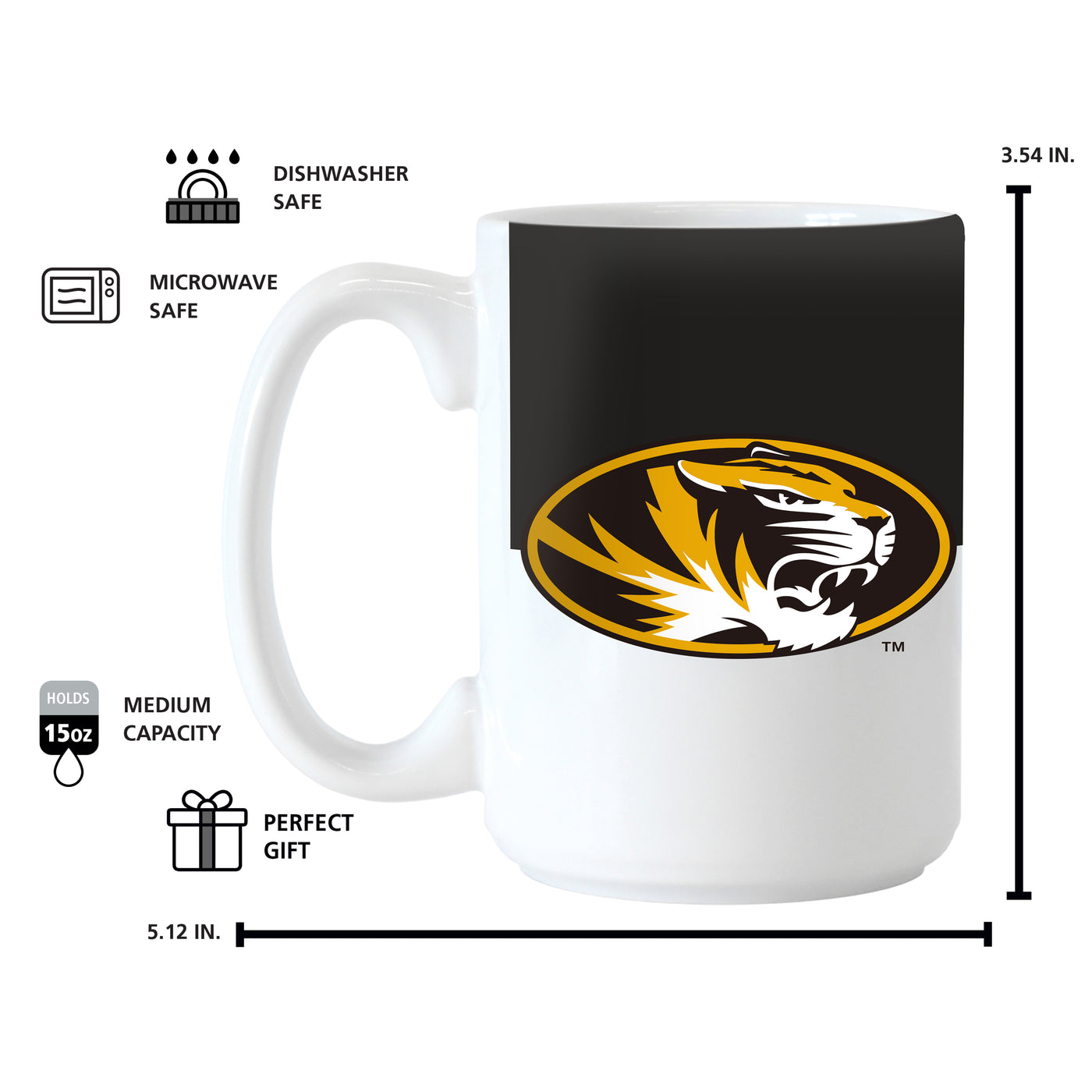 Missouri 15oz Colorblock Sublimated Mug