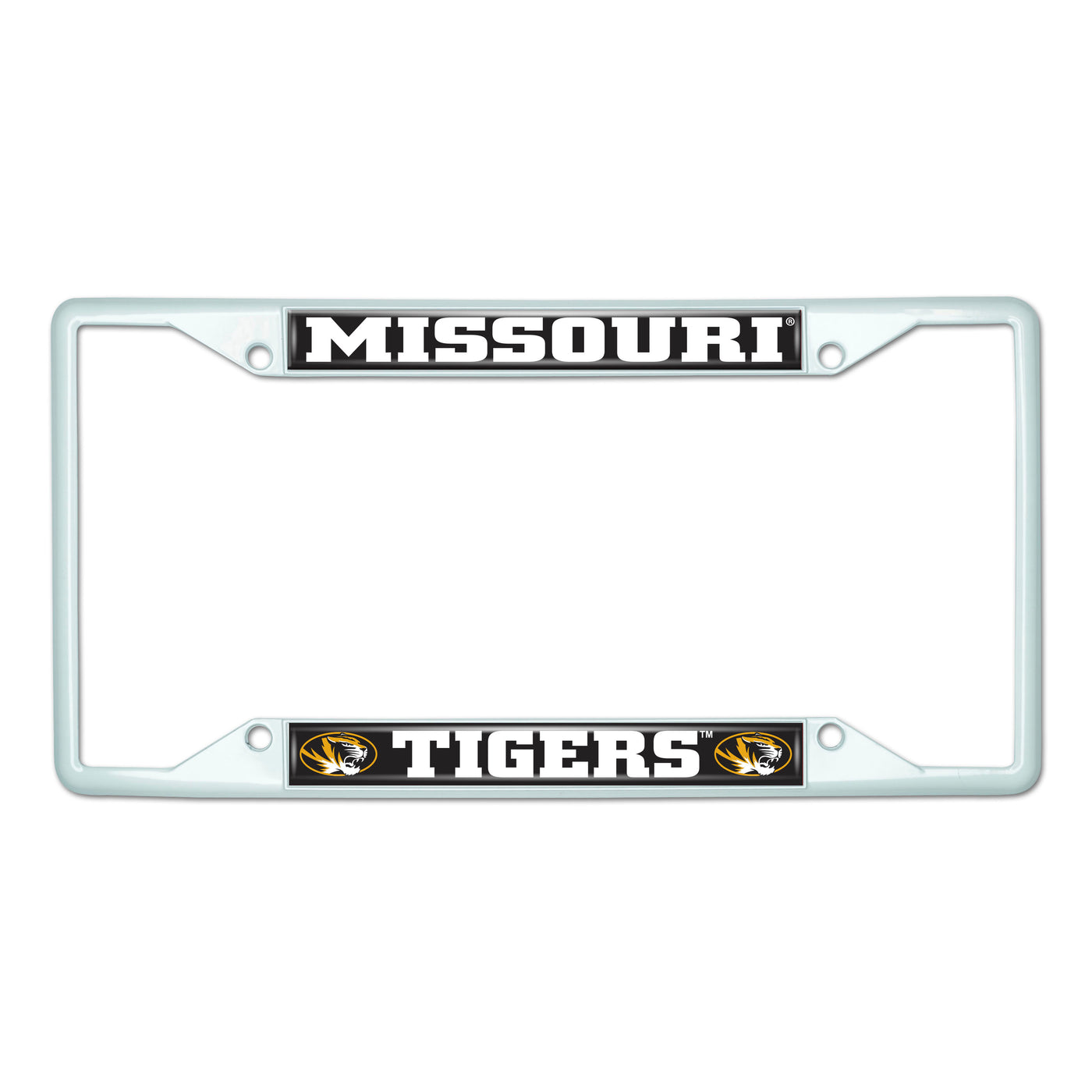 University of Missouri-White License Plate