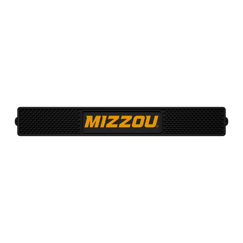 University of Missouri drink mat by Logo Brands featuring team logo and mascot on a durable mat for beverages.