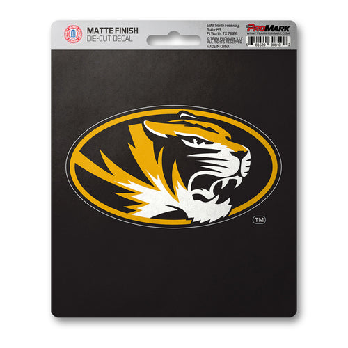 University of Missouri matte decal with logo design, perfect for windows, laptops, or car surfaces.