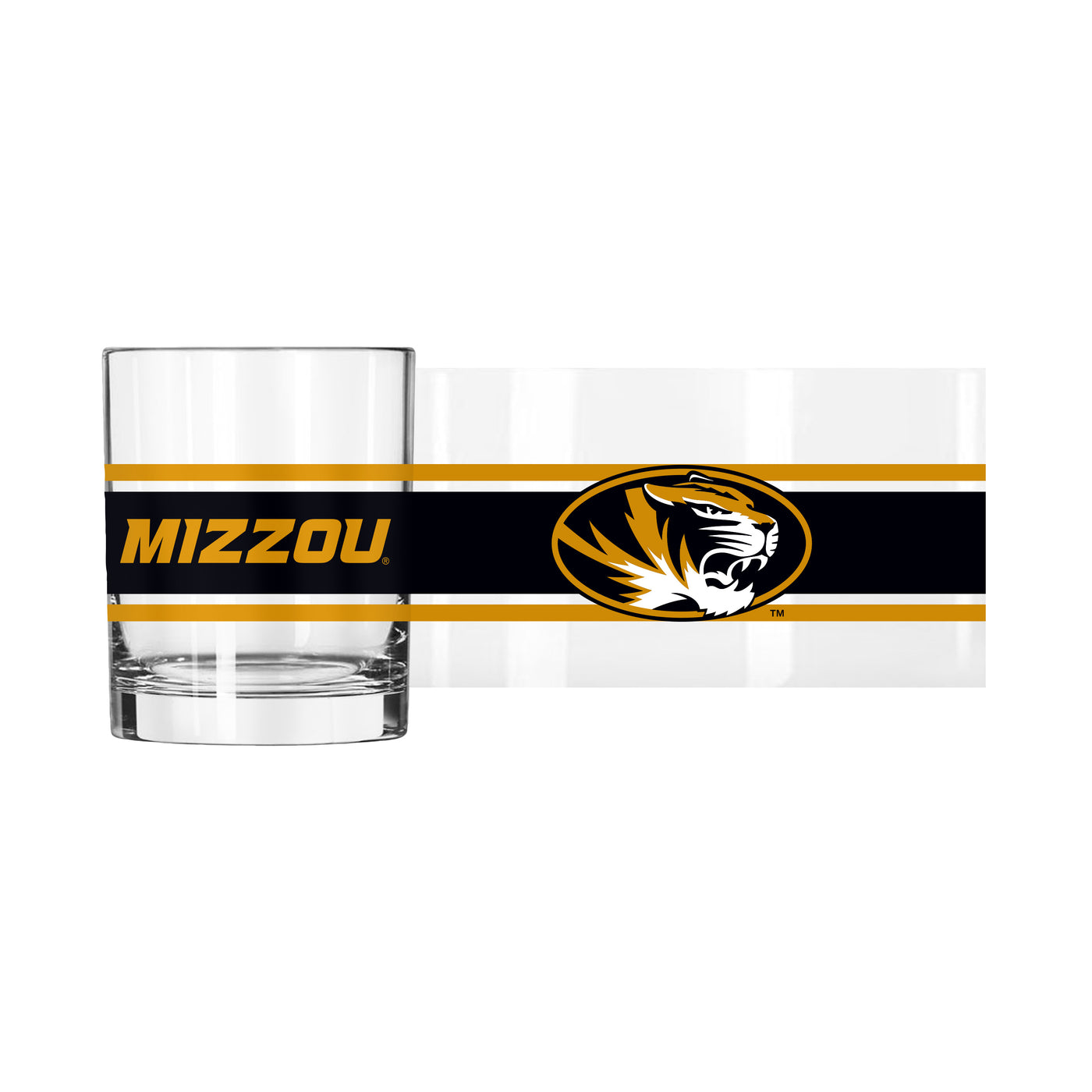 Missouri 14oz Stripe Rocks Glass