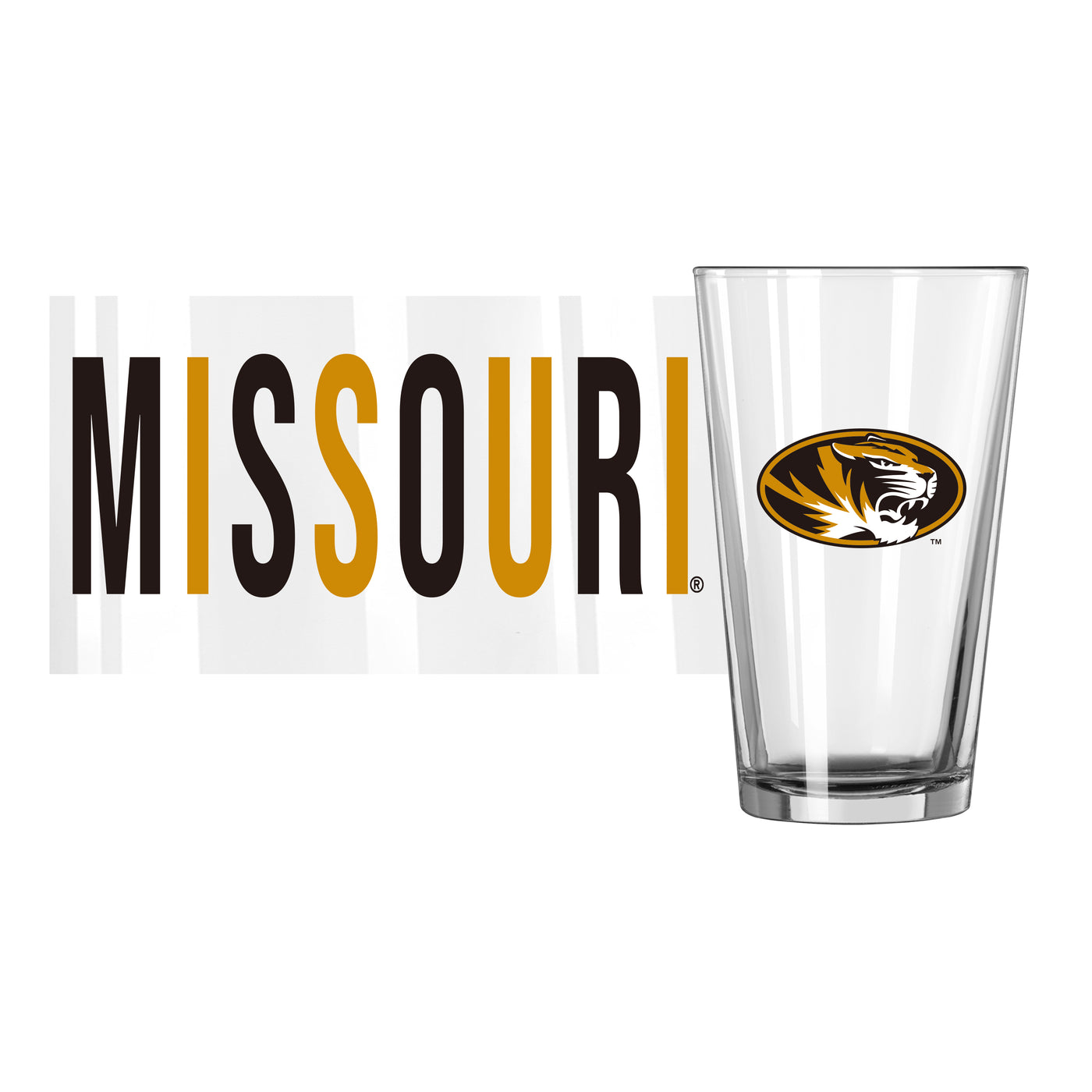 Missouri 16oz Overtime Pint Glass