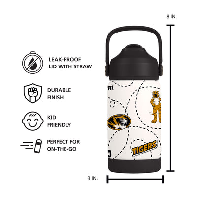 Missouri 12oz Mascot SS Kids Bottle