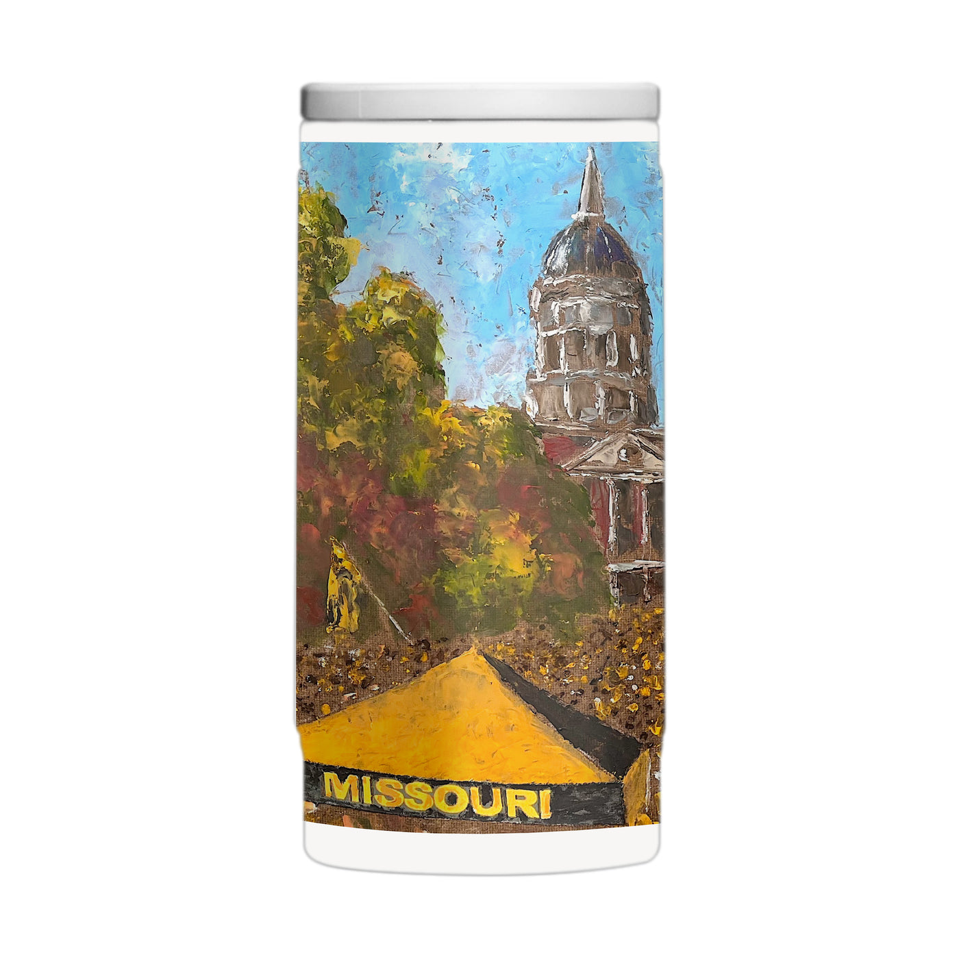 Missouri 12oz Collector Powder Coat Slim Can Coolie