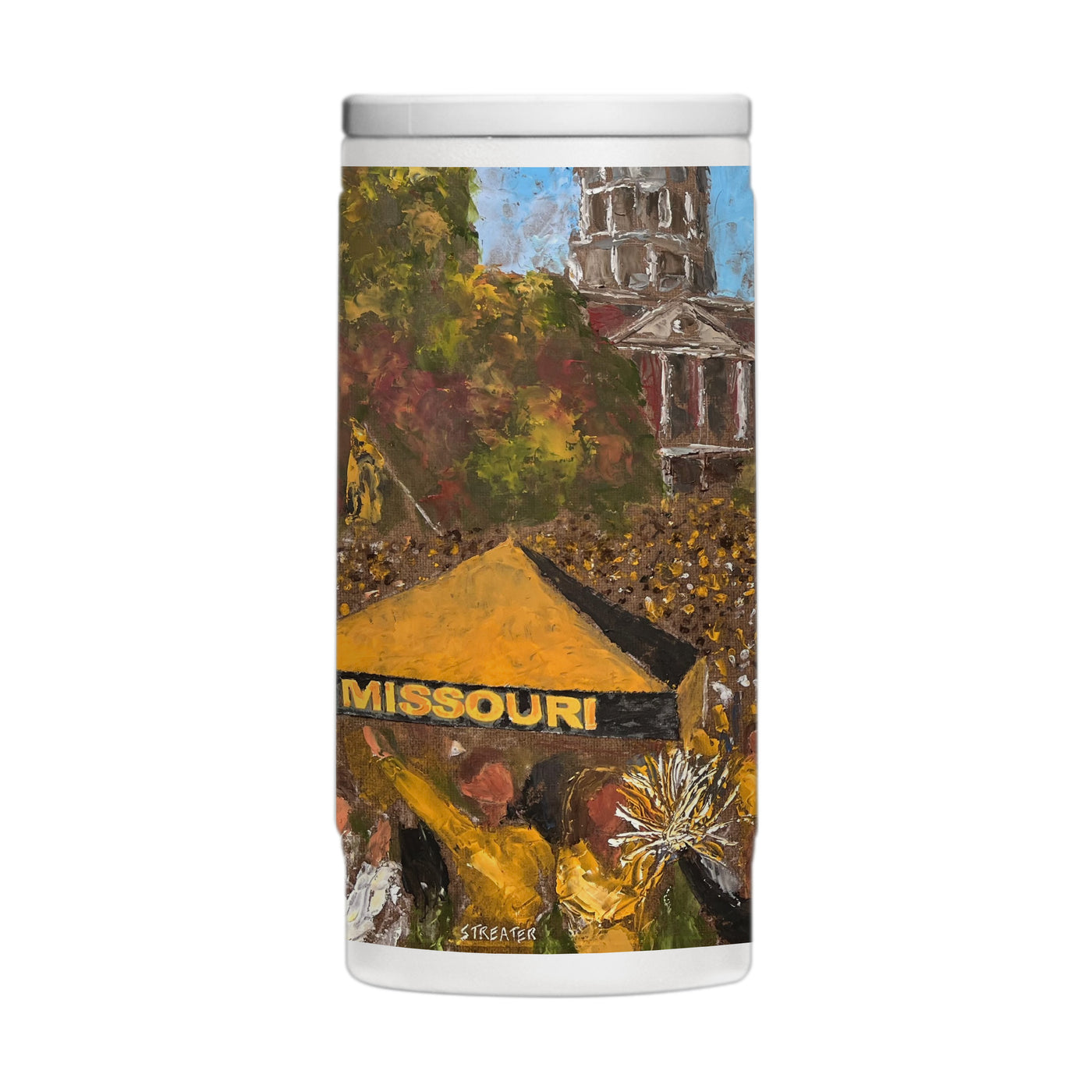 Missouri 12oz Collector Powdercoat SlimCan Coolie