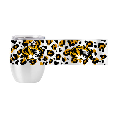 Missouri 16oz Leopard Stainless Curved Beverage