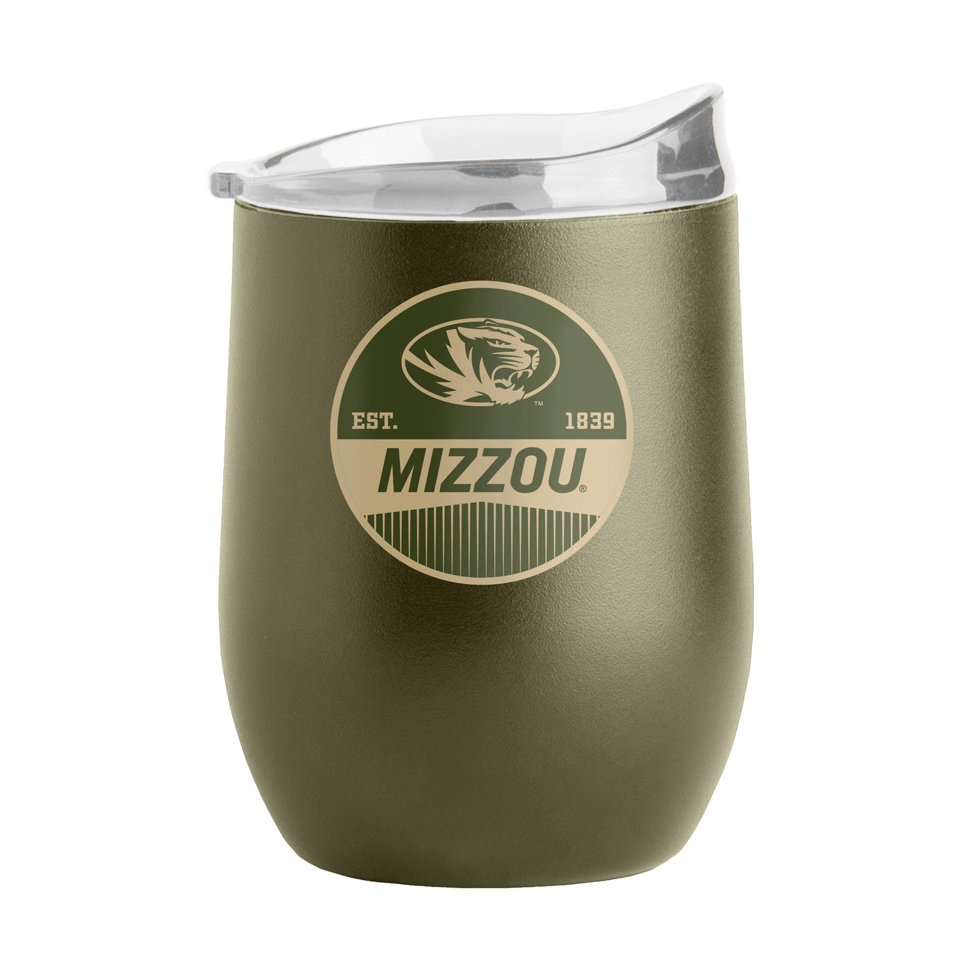 Missouri 16oz Badge Powder Coat Curved Bev - Logo Brands