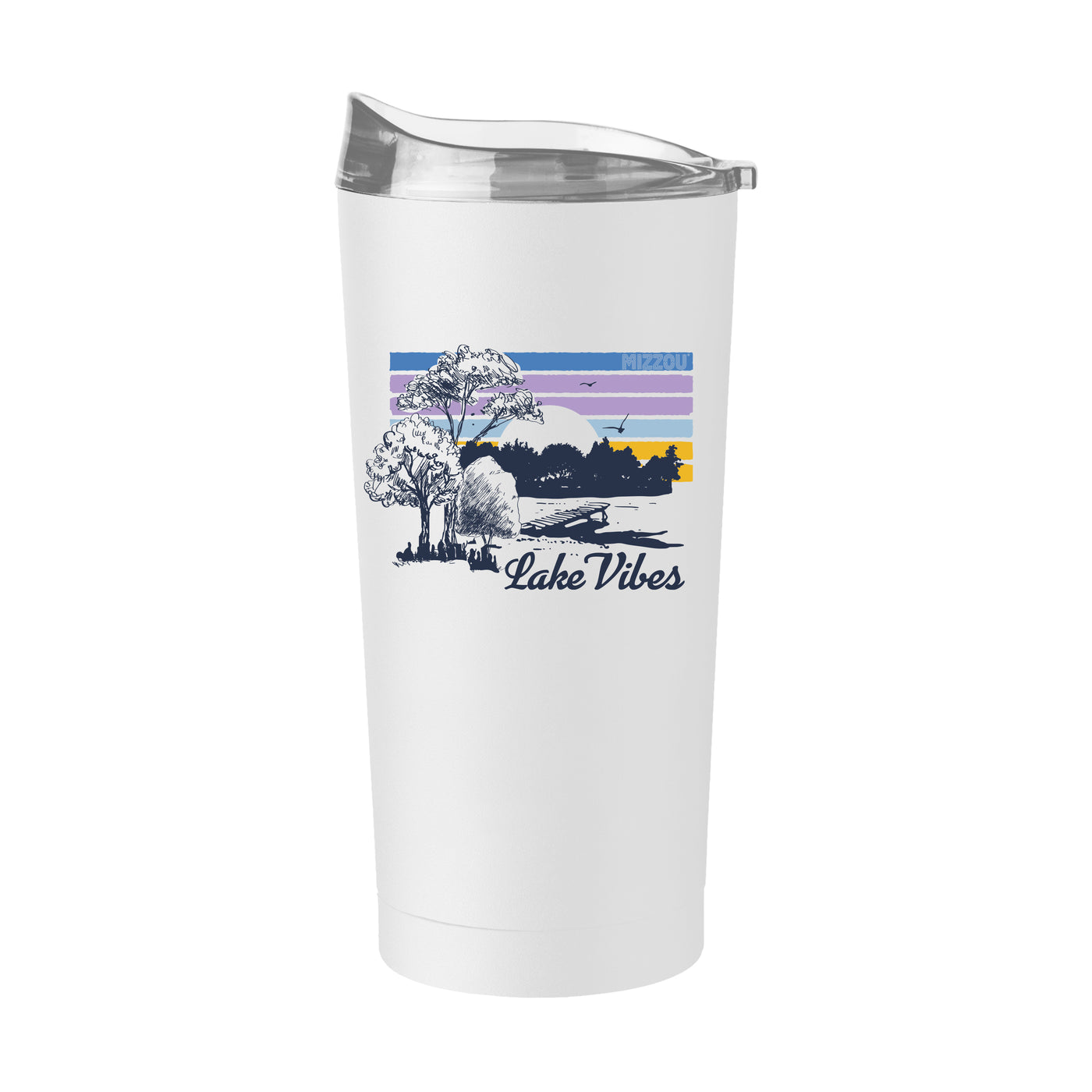 Missouri Lake Vibes 20oz White Powder Coat Tumbler