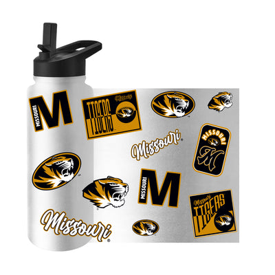 Missouri 34oz White Dreamweave Quencher Bottle