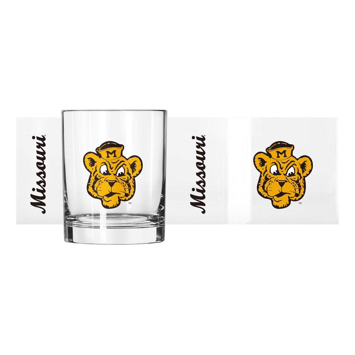 Missouri Vault 14oz Gameday Rocks Glass