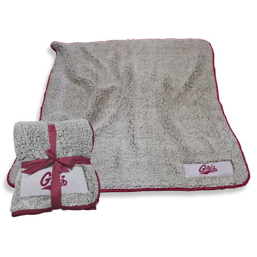 Montana Frosty Fleece blanket by Logo Brands, soft and cozy fleece with a textured pattern, perfect for warmth and comfort.