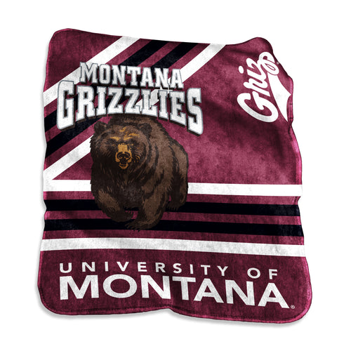 Soft Montana Raschel throw blanket by Logo Brands, featuring a cozy woven design perfect for warmth and comfort.