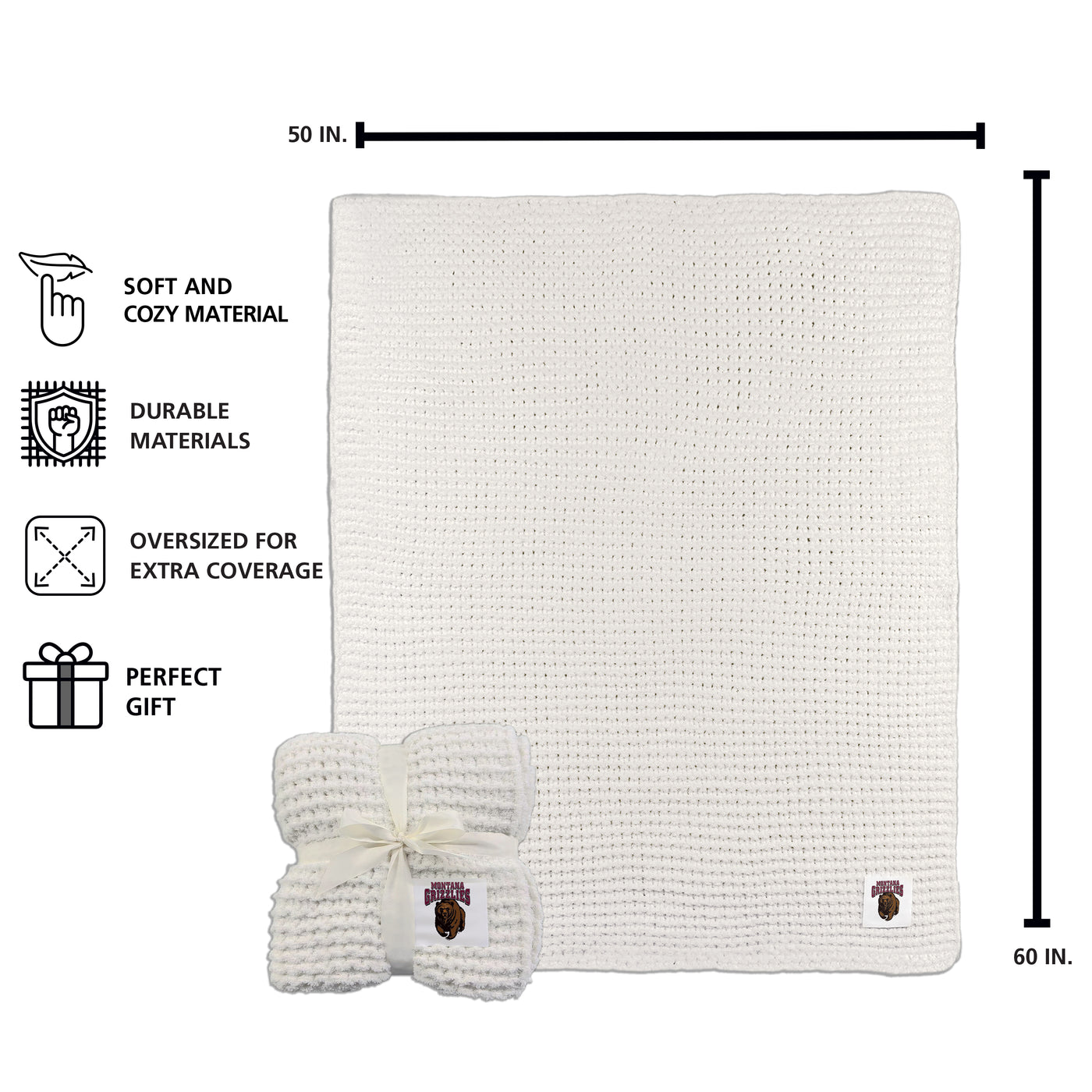 Montana Cable Knit Throw 50x60