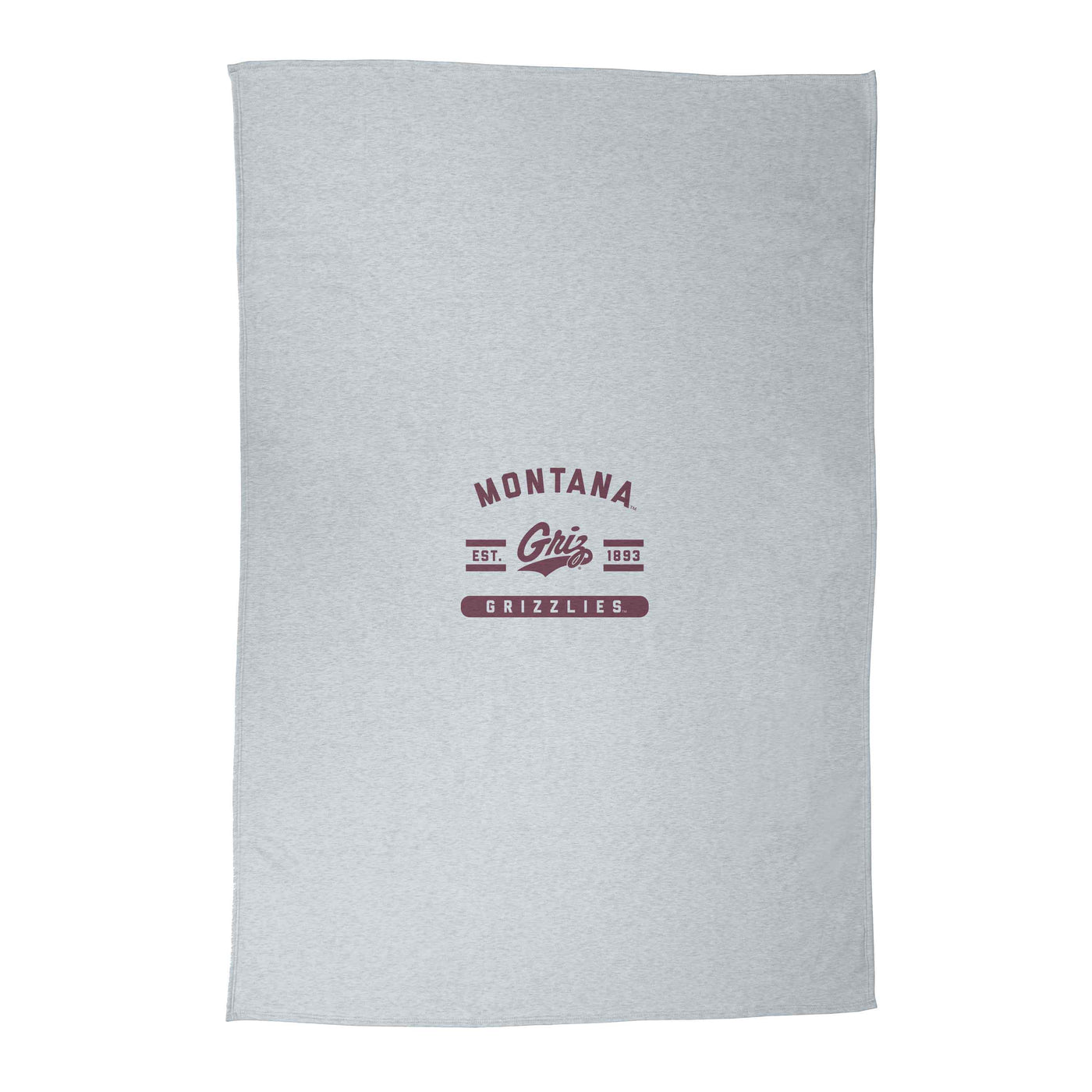Montana Athletic Gray Sublimated Sweatshirt Blanket