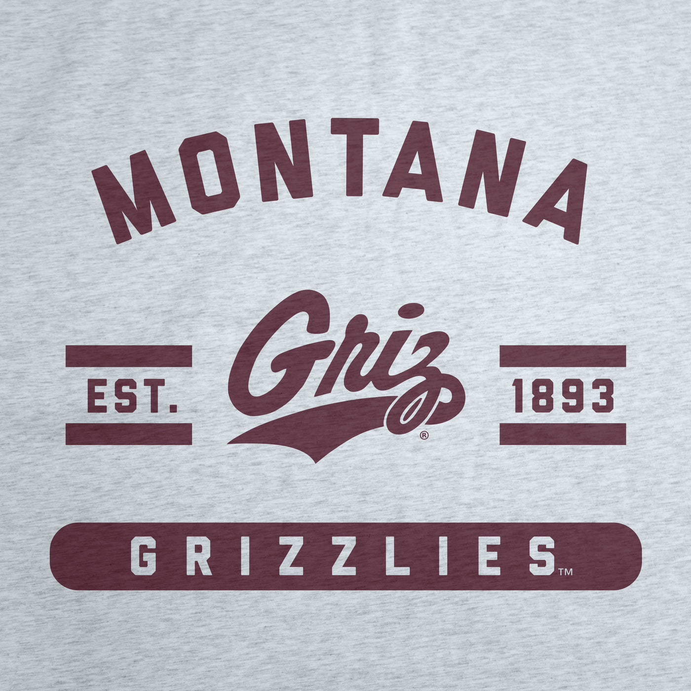 Montana Athletic Gray Sublimated Sweatshirt Blanket