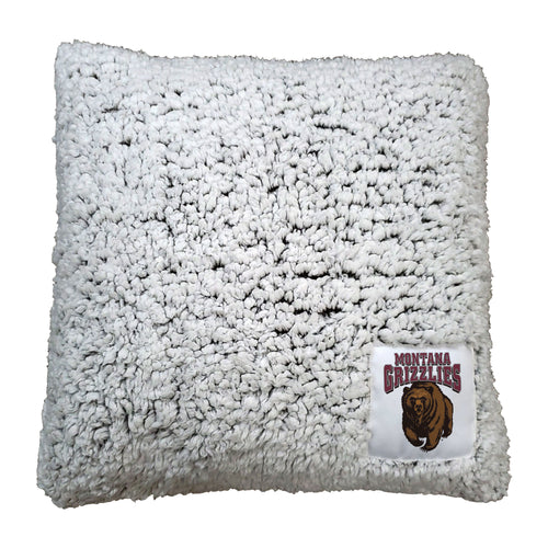 Montana Frosty Pillow blanket by Logo Brands, soft and cozy throw blanket with a frosty Montana design.