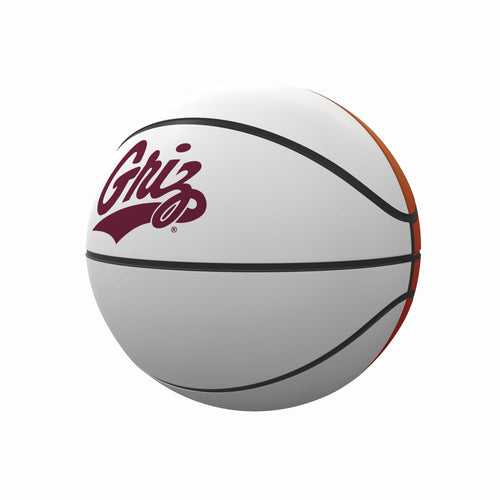 Montana Mini Size Autograph Basketball by Logo Brands, recreation basketball with visible signature and textured surface.