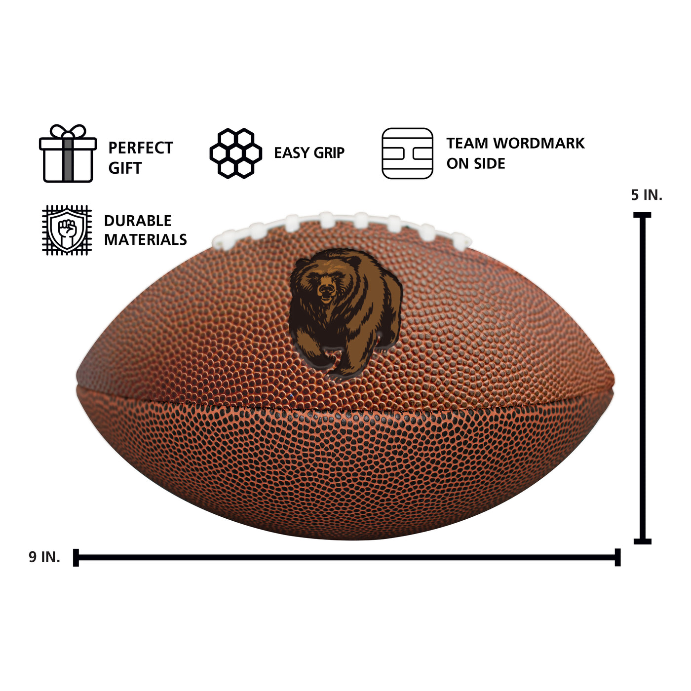 Montana Mini Size Composite Football - Logo Brands
