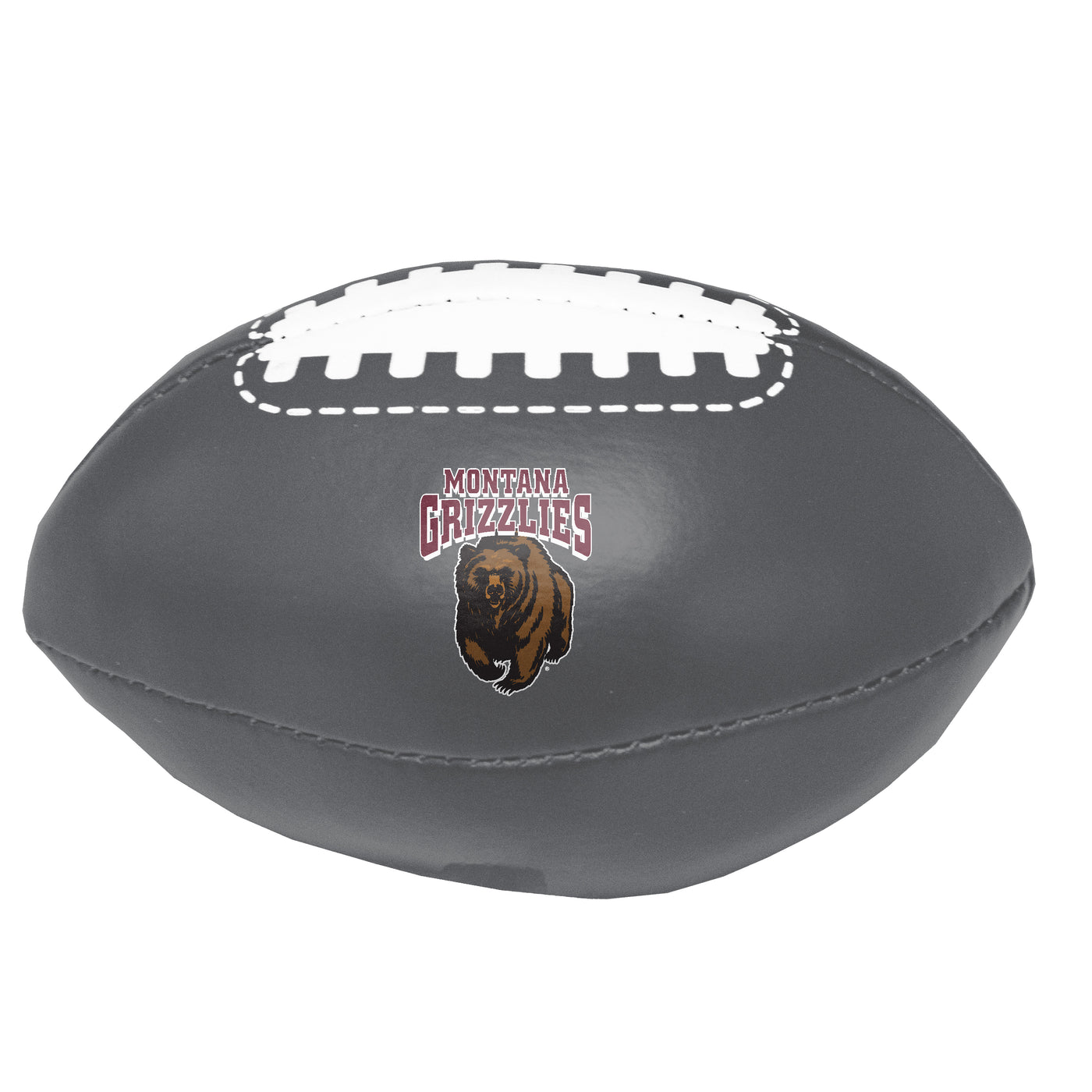 University of Montana Charcoal Micro Soft Football f/ Primary Logo