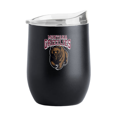 Montana Black 16oz Powder Coat Curved Bev