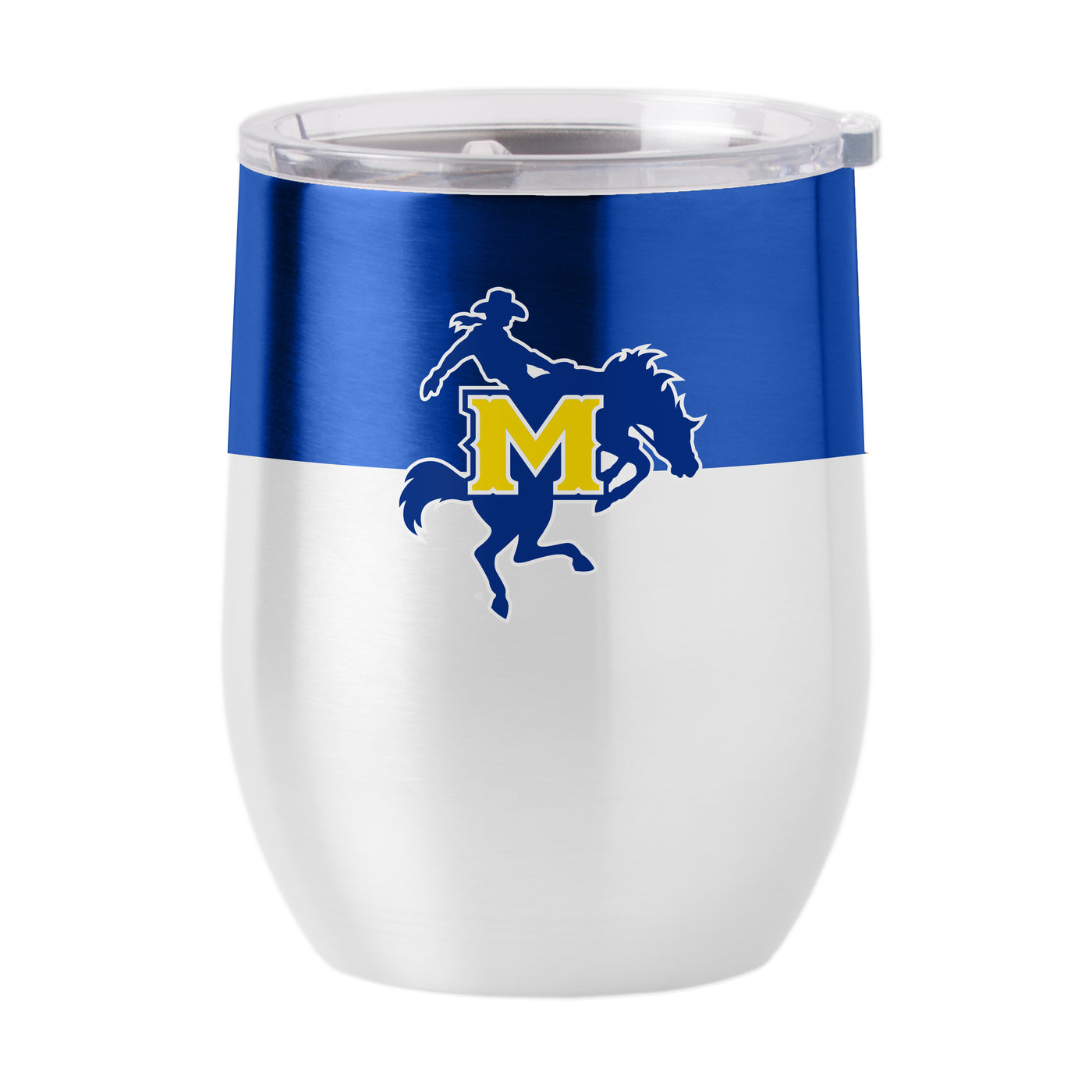McNeese State 16oz Colorblock Stainless Curved Beverage