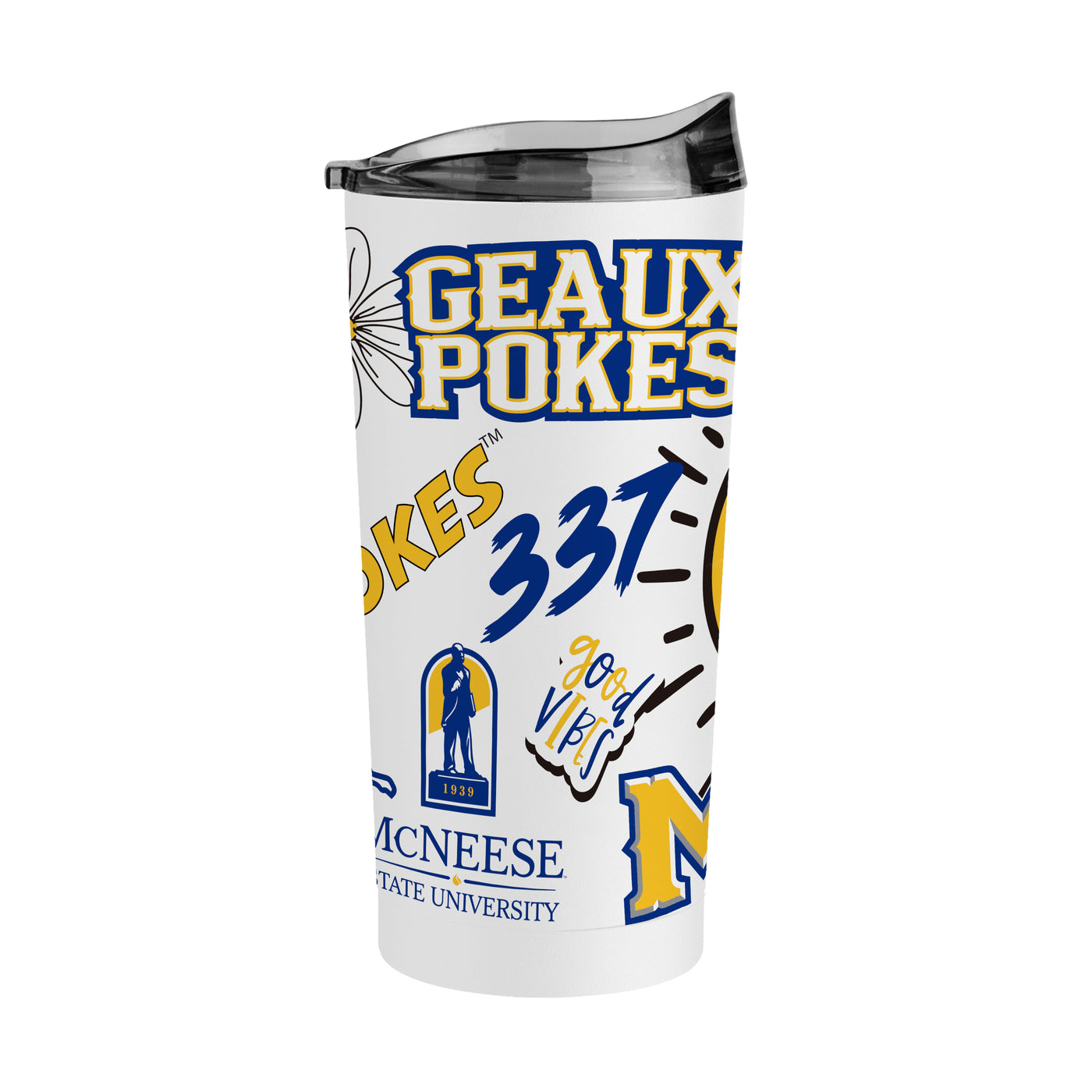 McNeese State 20oz Native Powder Coat Tumbler