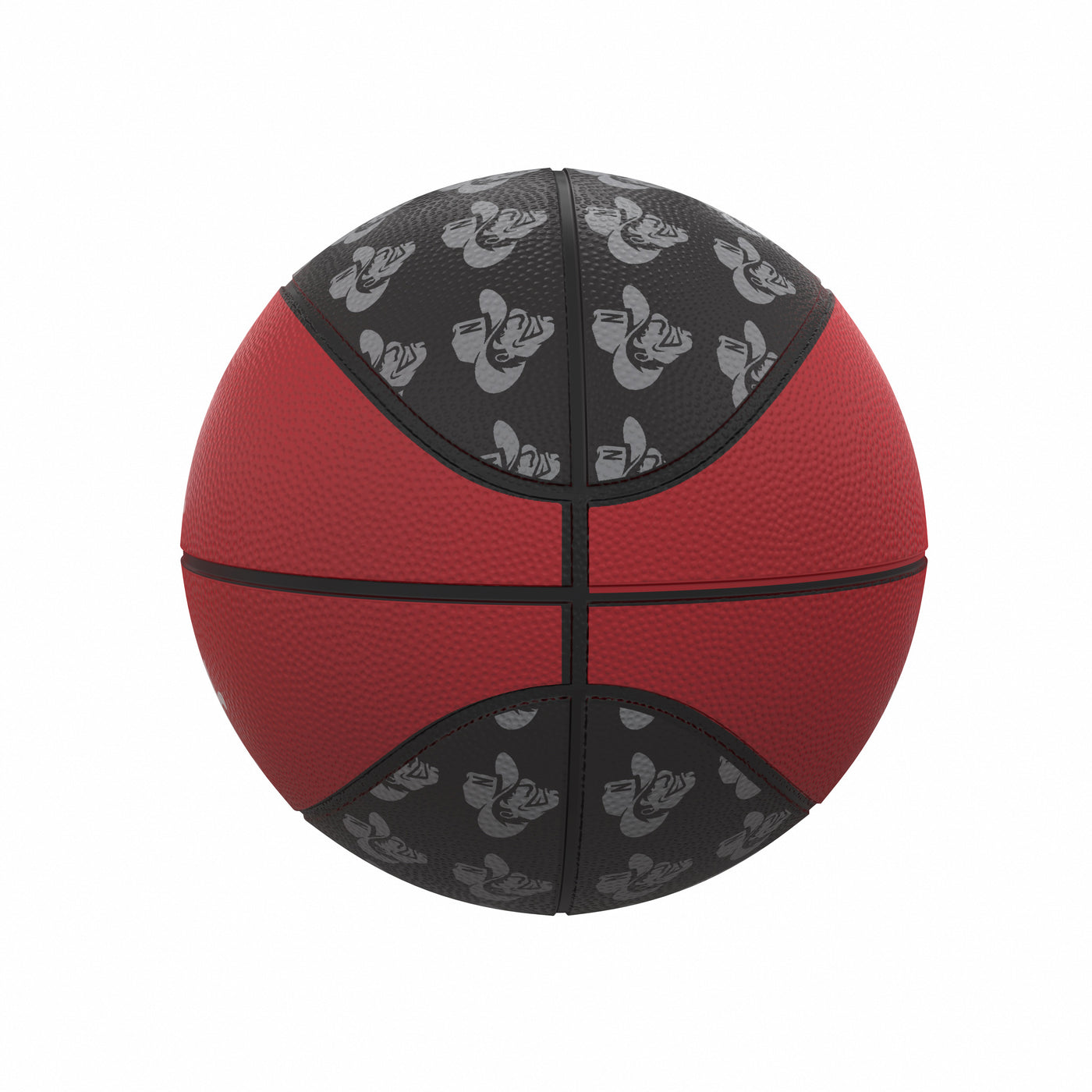 Nebraska Repeating Logo Mini-Size Rubber Basketball - Logo Brands