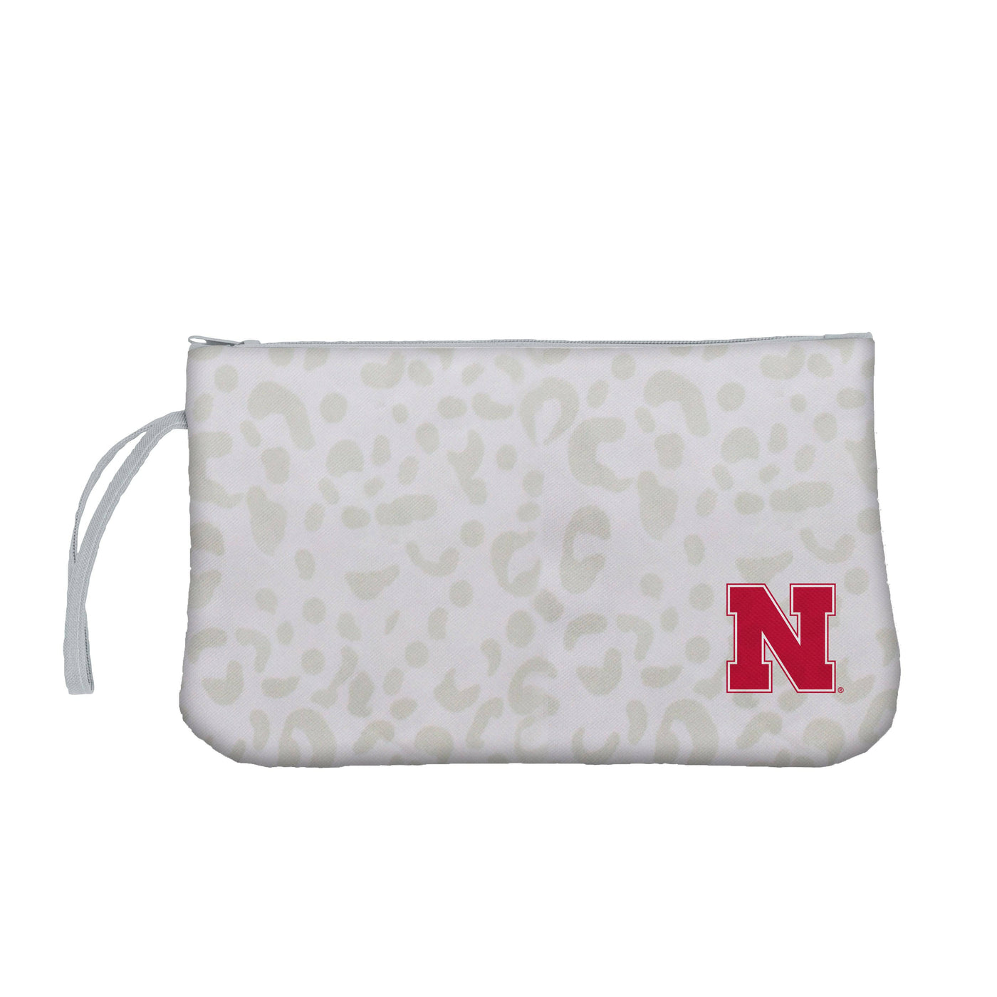 Nebraska Leopard Print Wristlet