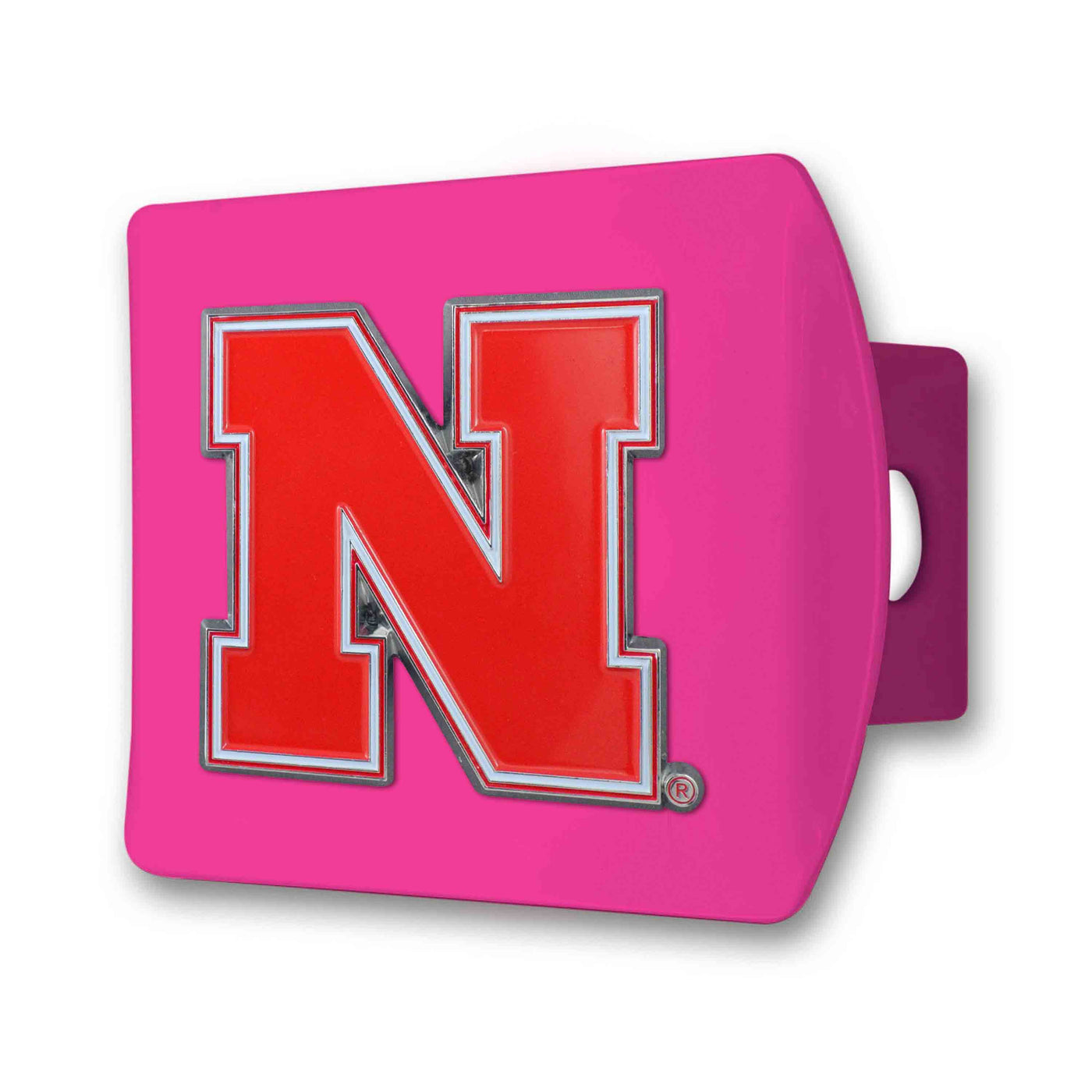 University of Nebraska Color on Pink Hitch Cover