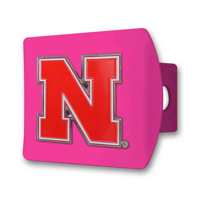 University of Nebraska Color on Pink Hitch Cover