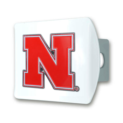 University of Nebraska Color on White Hitch Cover