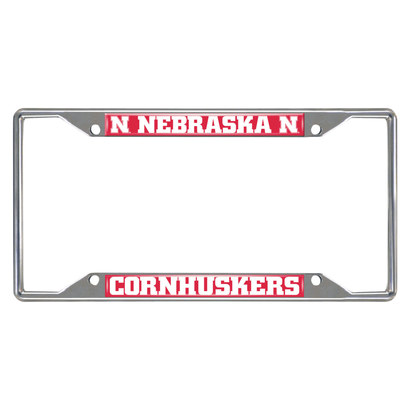 University of Nebraska Chrome License Plate Frame
