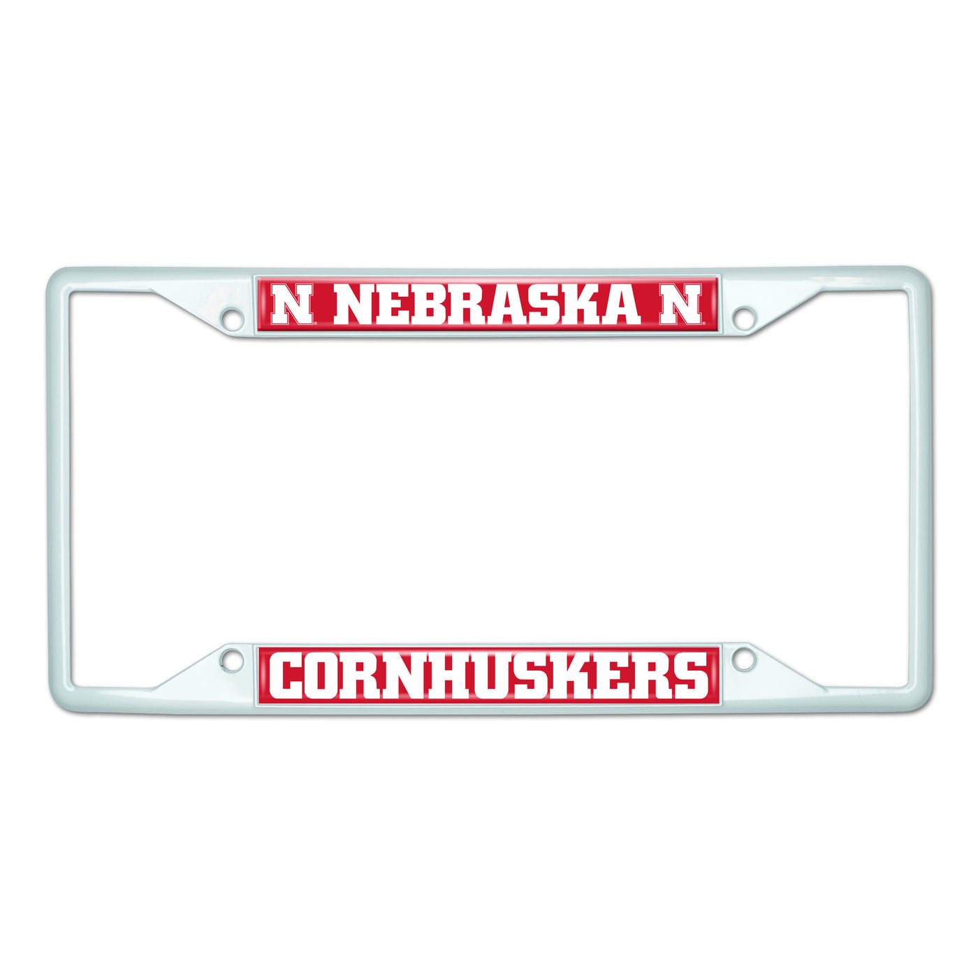 University of Nebraska-White License Plate