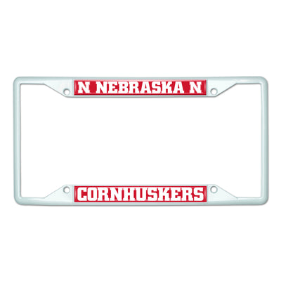 University of Nebraska-White License Plate
