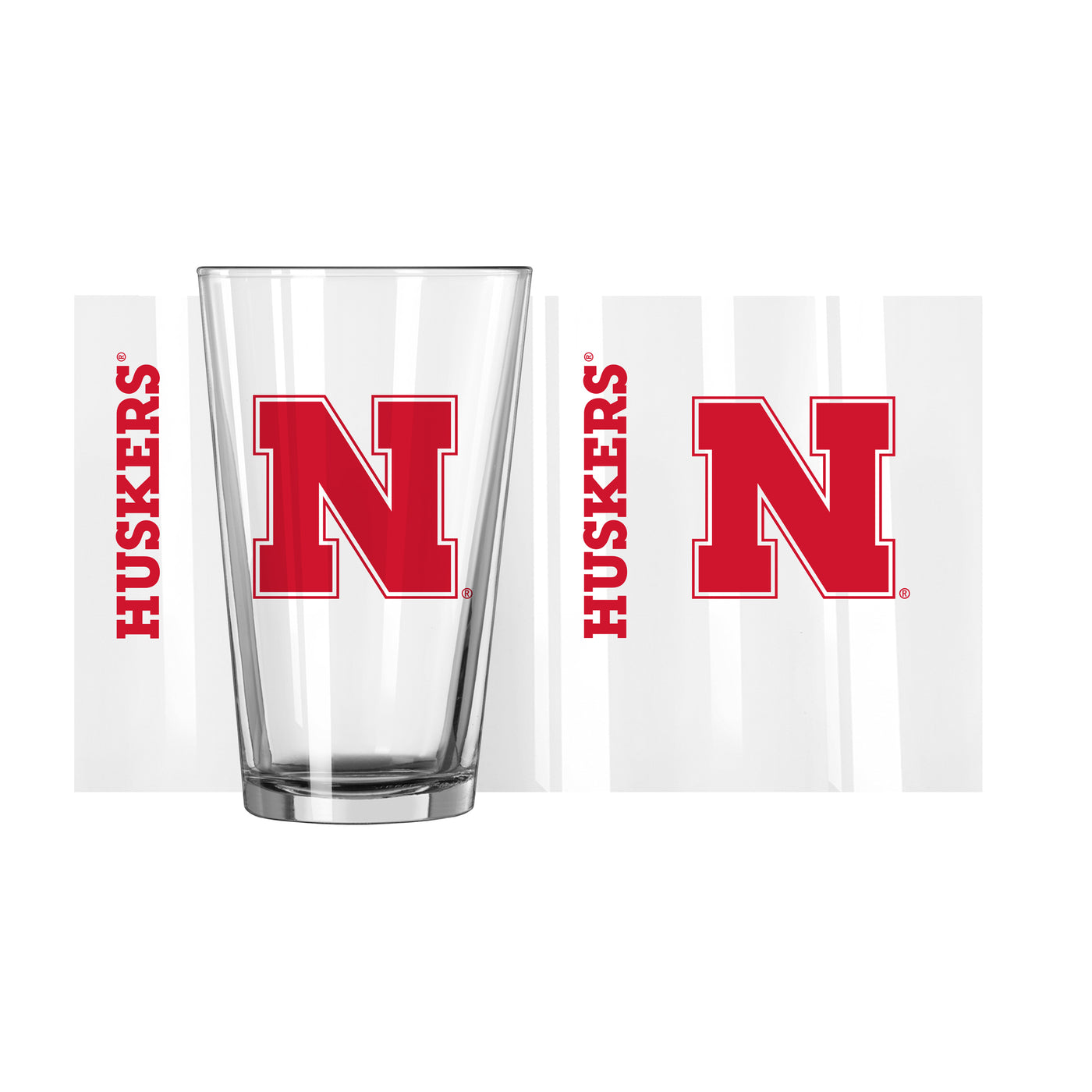 Nebraska 16oz Gameday Pint Glass - Logo Brands