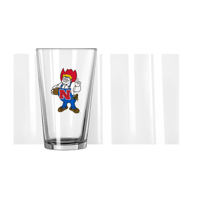 Nebraska 16oz Retro Herbie Pint Glass