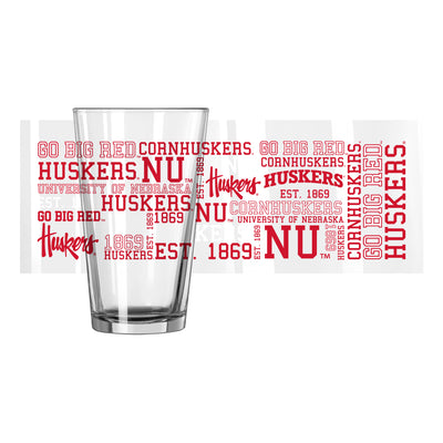 Nebraska 16oz Spirit Pint Glass